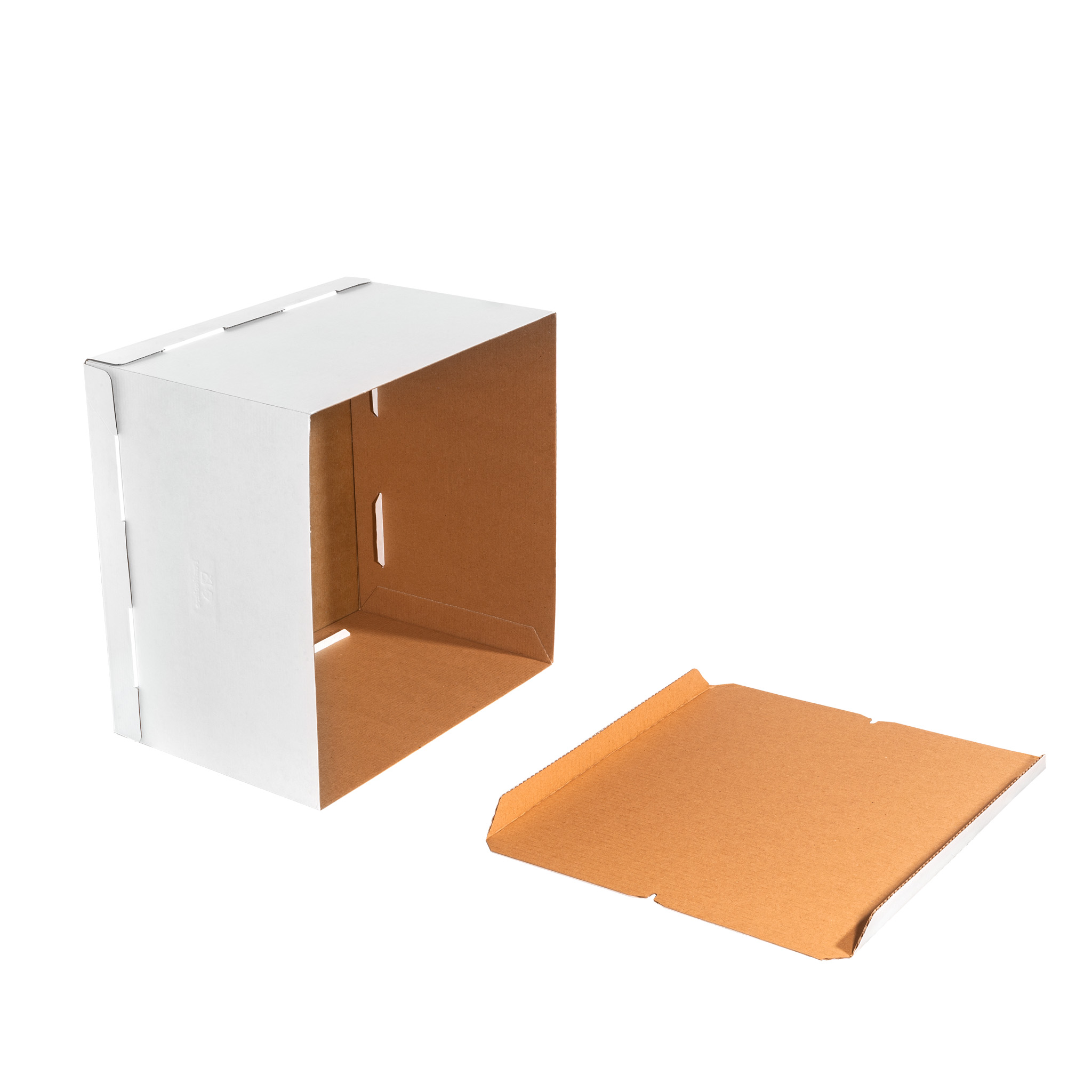 картинка Короб картонный белый 360х360х260